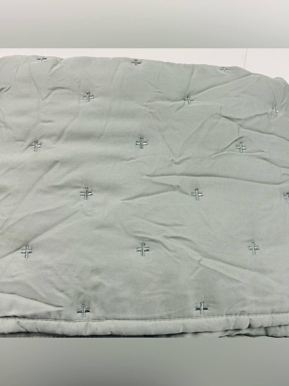 NWOT QUINCE Bamboo Dream Quilted Sham Set King Eucalyptus 7932 - Picture 4 of 9
